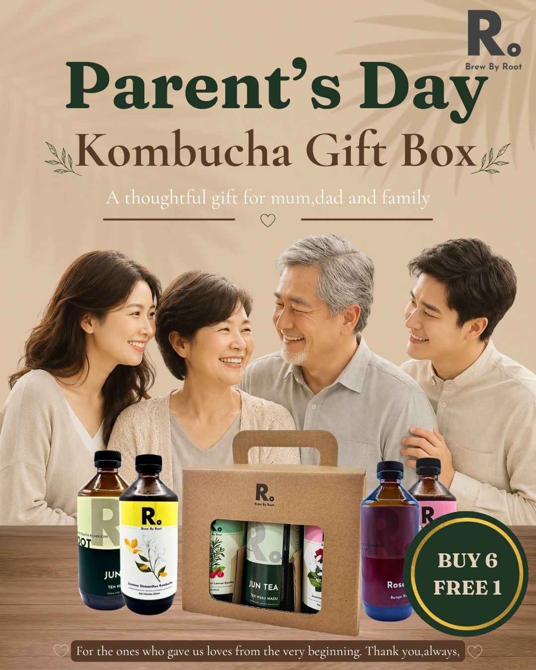 The Classic Kombucha 6 - Buy 6 Free 1